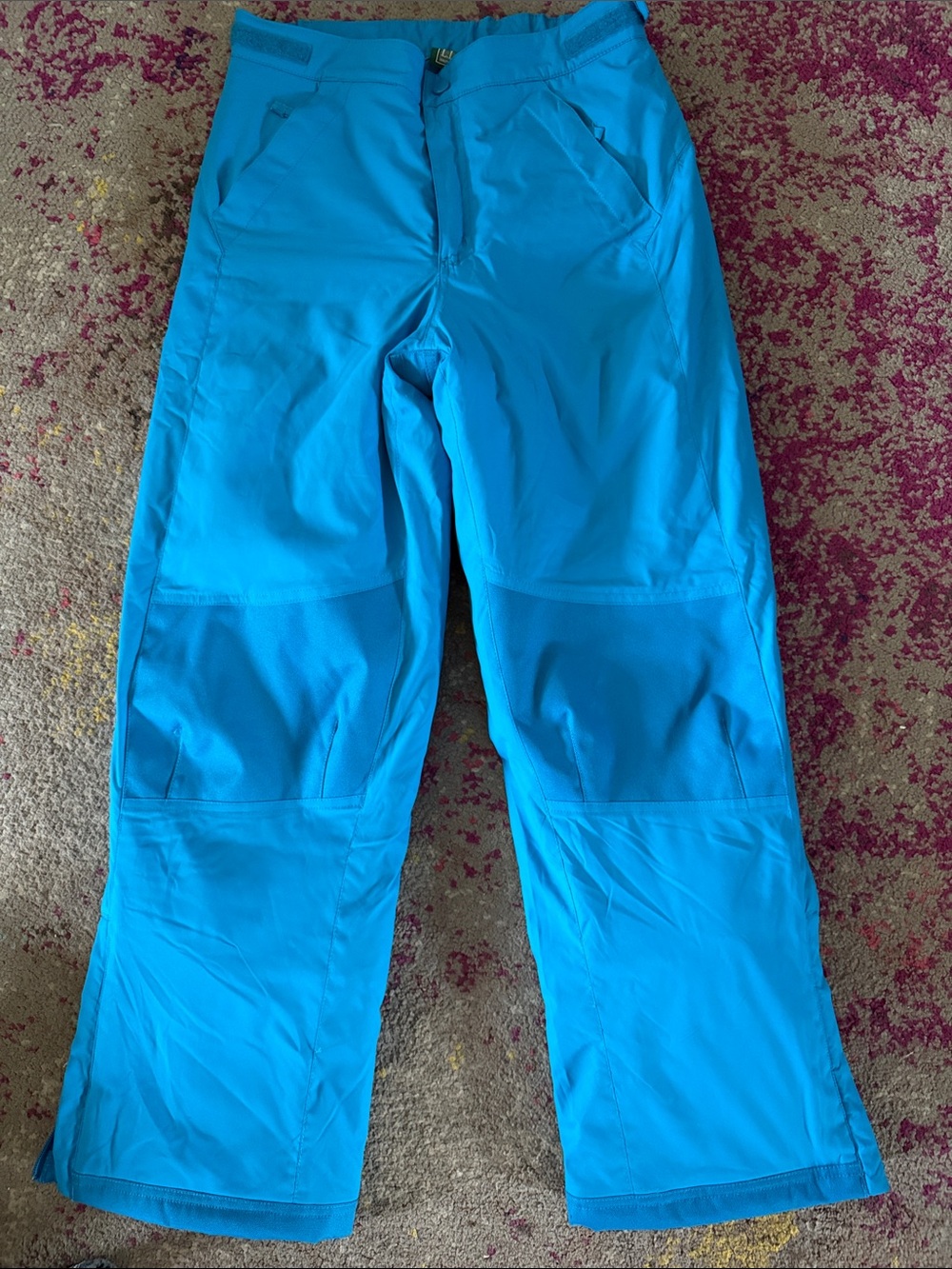 L.L. Bean Kids Bright Aqua Blue snow pants size 12